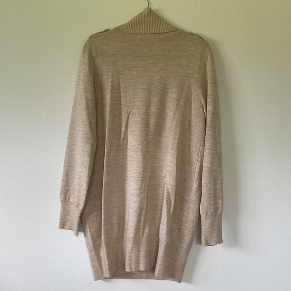 BCBG Max Azria soft wool blend oversized long sweater. Fine knit, zip po… - Picture 11 of 15